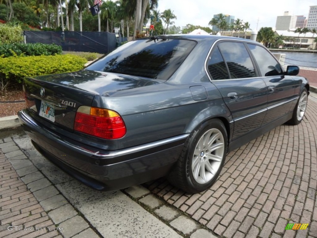 2000 7 Series 740i Sedan - Anthracite Metallic / Grey photo #14