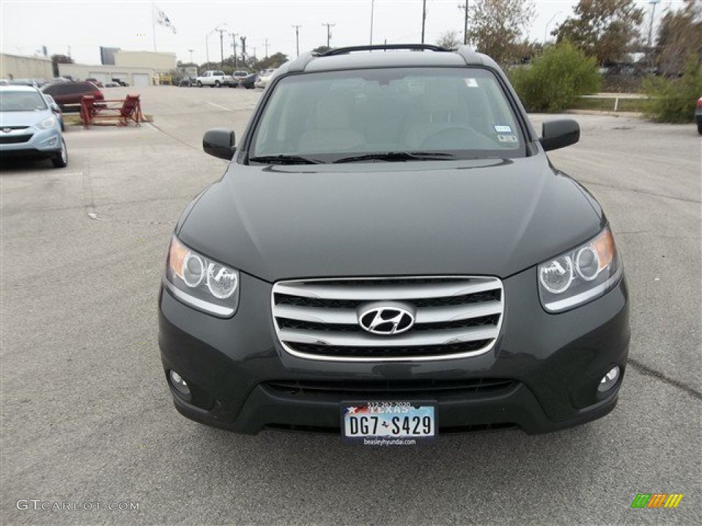 2012 Santa Fe Limited V6 - Black Forest Green / Beige photo #1