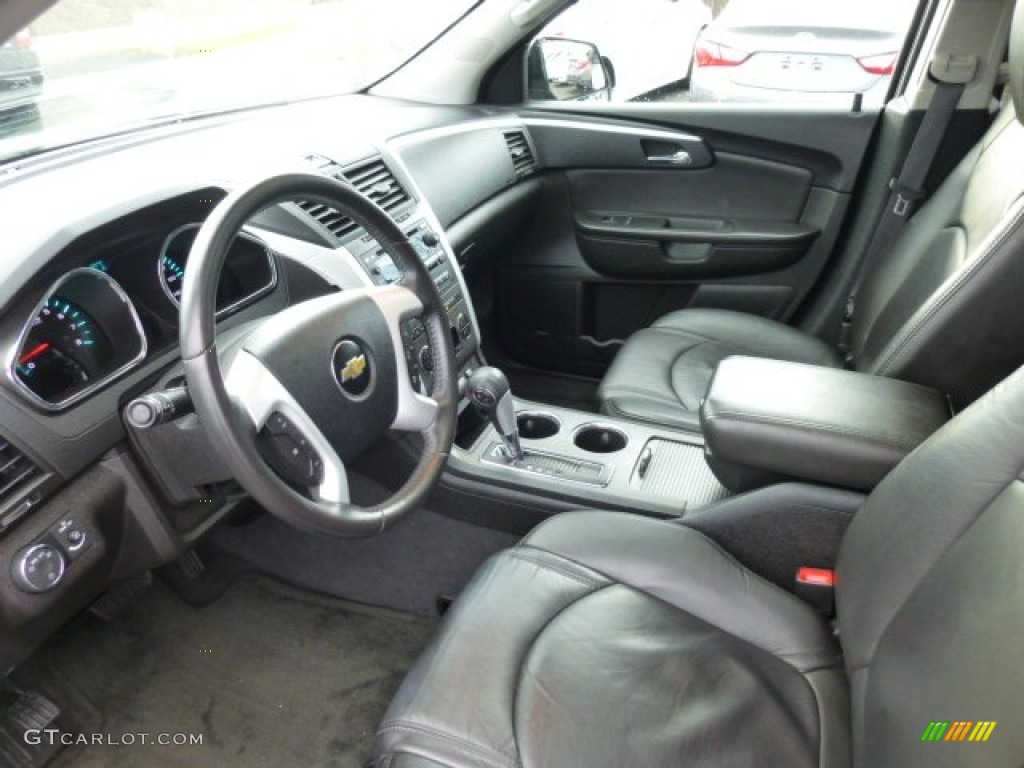 Ebony Interior 2010 Chevrolet Traverse LT AWD Photo #75830464