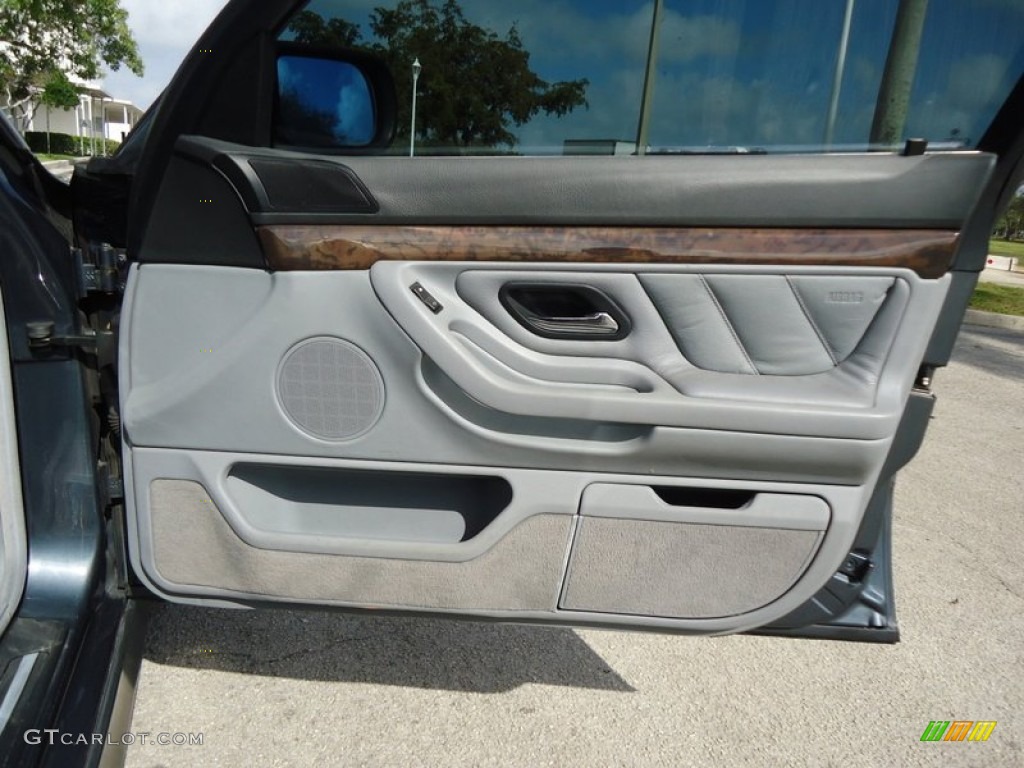 2000 BMW 7 Series 740i Sedan Grey Door Panel Photo #75830605