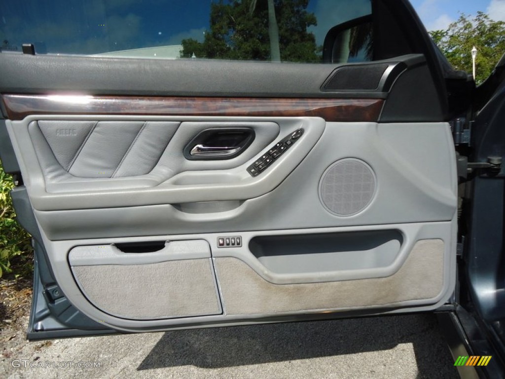 2000 BMW 7 Series 740i Sedan Grey Door Panel Photo #75830758