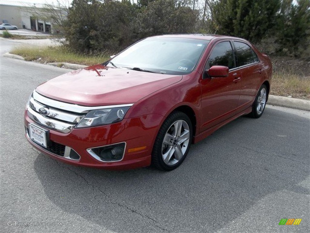 2010 Fusion Sport - Sangria Red Metallic / Charcoal Black/Sport Black photo #3