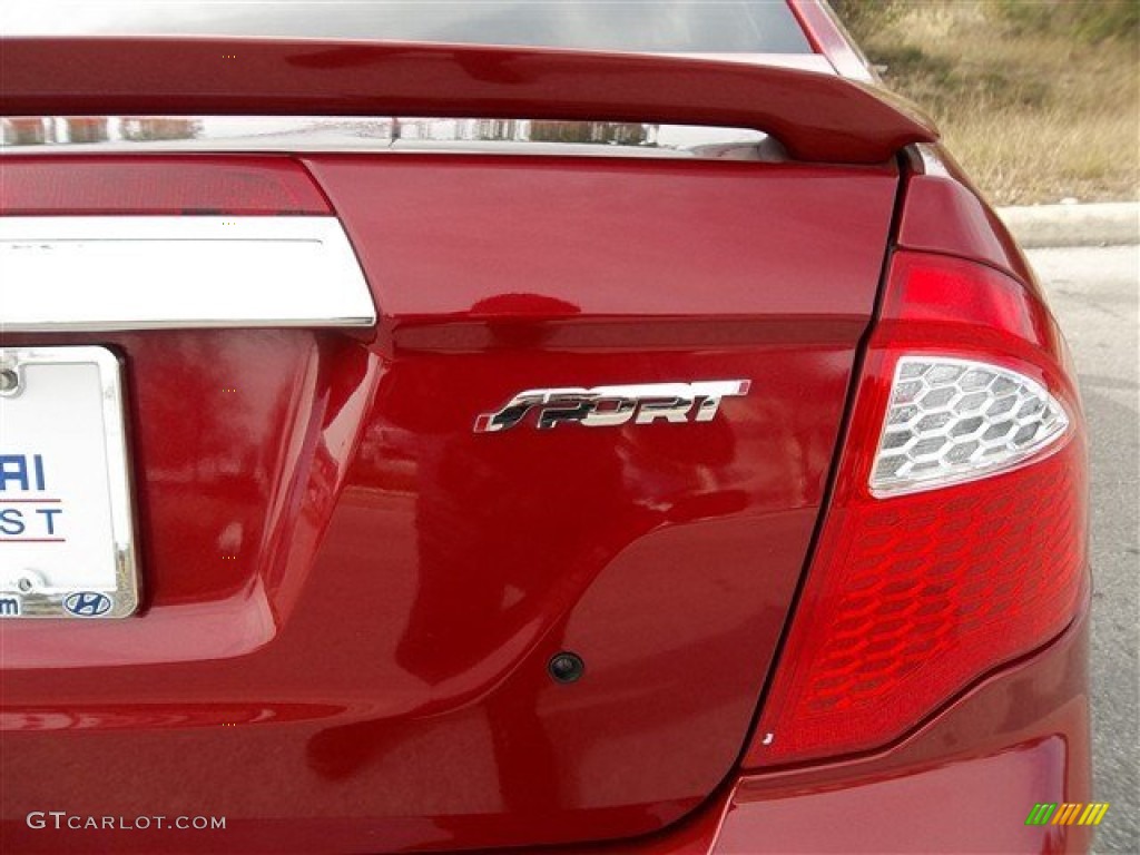 2010 Fusion Sport - Sangria Red Metallic / Charcoal Black/Sport Black photo #8