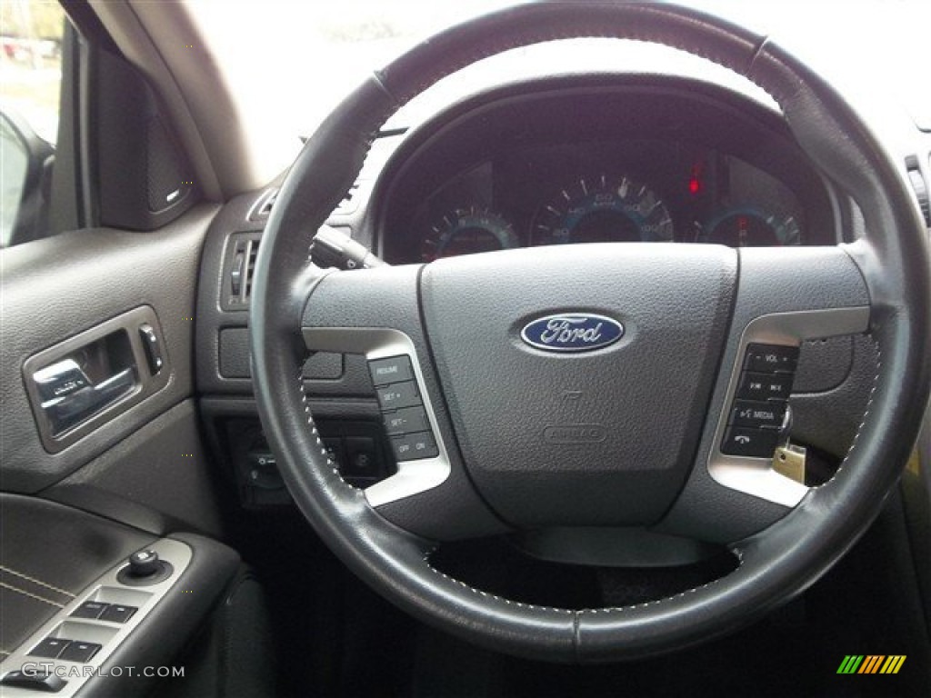 2010 Ford Fusion Sport Charcoal Black/Sport Black Steering Wheel Photo #75831453