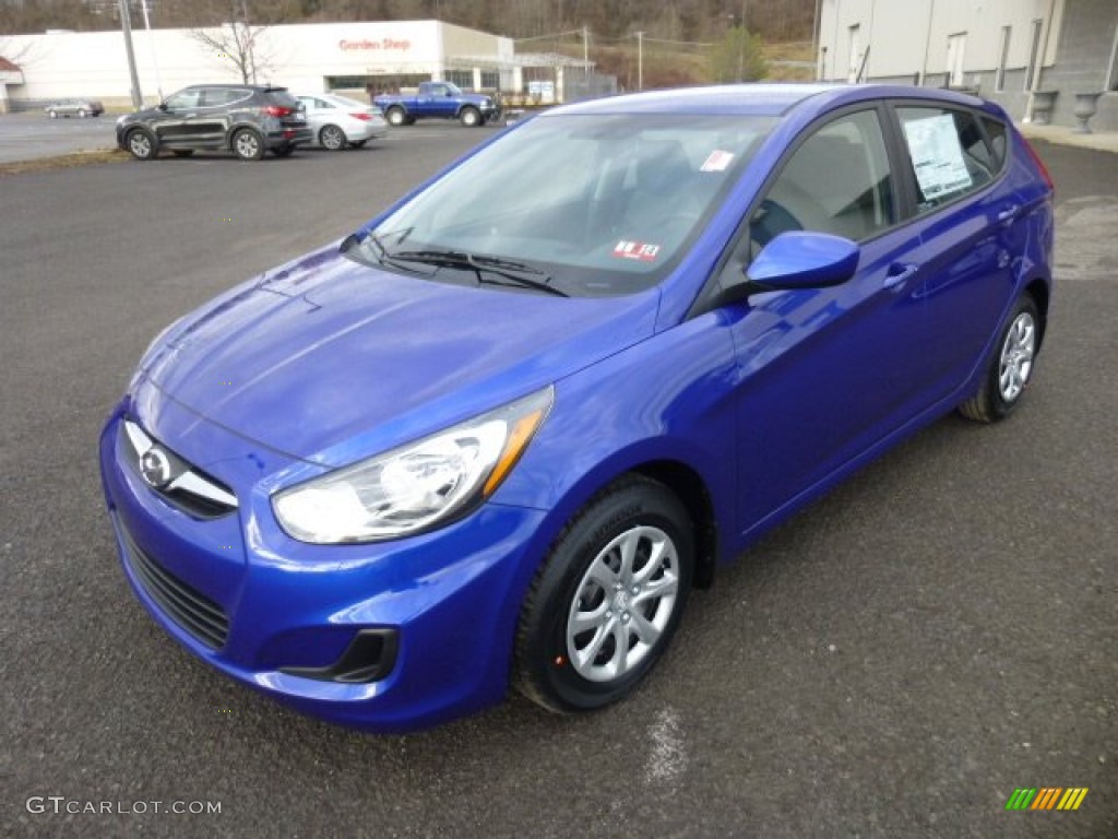 Marathon Blue 2013 Hyundai Accent GS 5 Door Exterior Photo #75831536