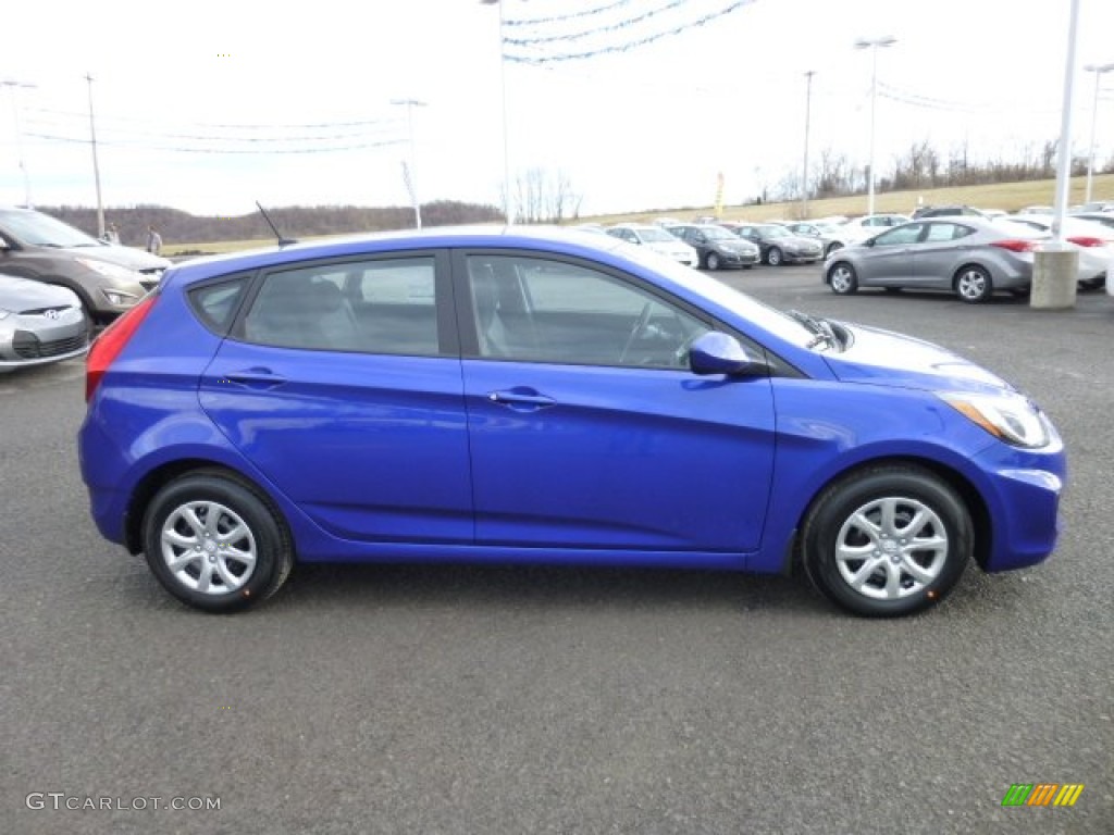 Marathon Blue 2013 Hyundai Accent GS 5 Door Exterior Photo #75831615