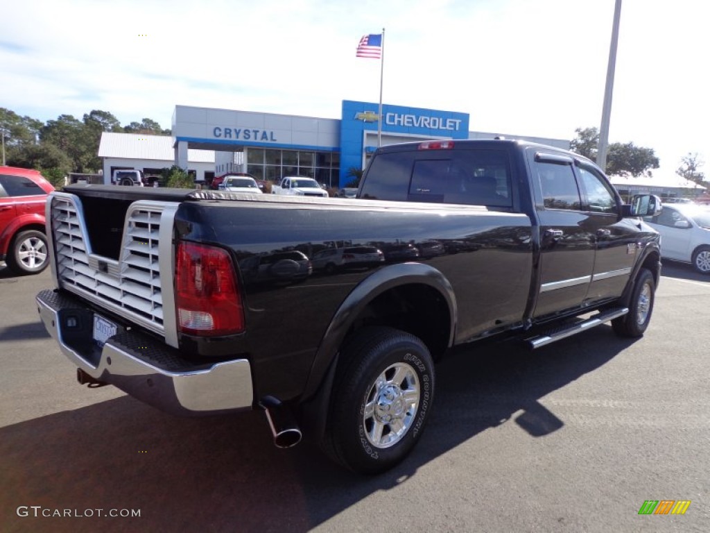 2010 Ram 3500 Laramie Crew Cab 4x4 - Brilliant Black Crystal Pearl / Dark Slate/Medium Graystone photo #9