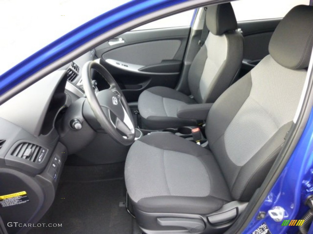 Gray Interior 2013 Hyundai Accent GS 5 Door Photo #75831750