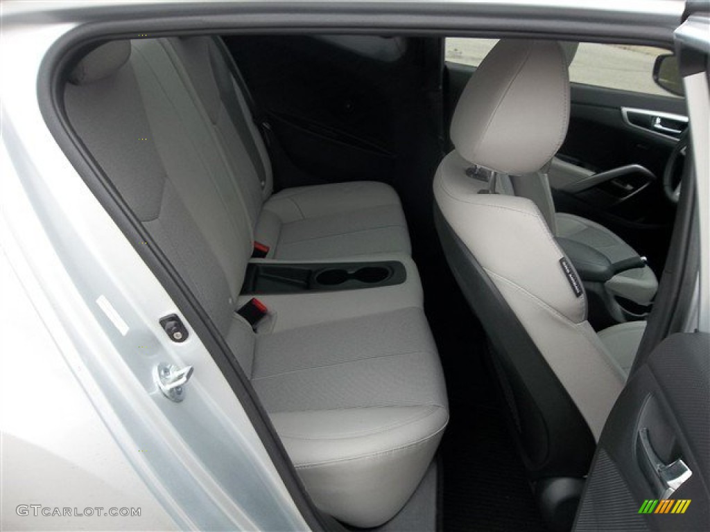 Gray Interior 2012 Hyundai Veloster Standard Veloster Model Photo #75832114