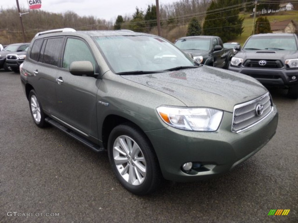 2008 Highlander Hybrid Limited 4WD - Cypress Green Pearl / Ash Gray photo #1