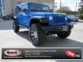 2011 Cosmos Blue Jeep Wrangler Unlimited Rubicon 4x4  photo #1