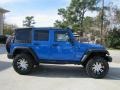 2011 Cosmos Blue Jeep Wrangler Unlimited Rubicon 4x4  photo #11