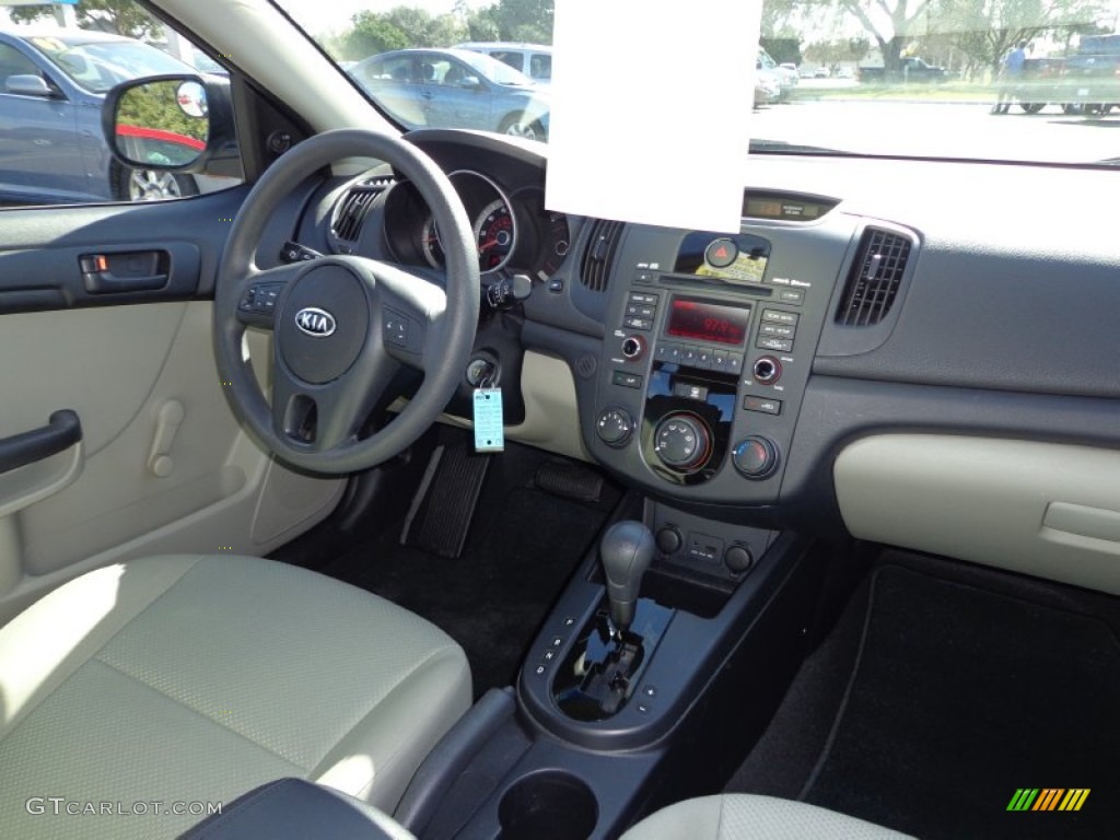 2010 Kia Forte LX Stone Dashboard Photo #75835613