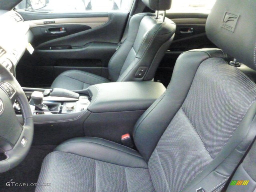 F Sport Black w/White Perf. Genuine Aluminum Interior 2013 Lexus LS 460 F Sport AWD Photo #75837643