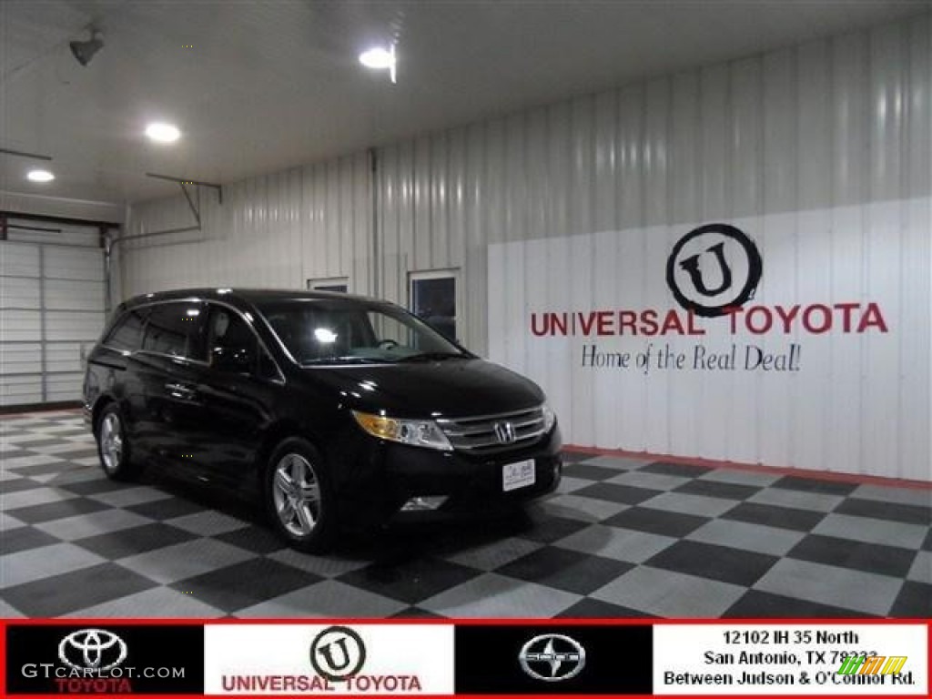 2011 Odyssey Touring - Crystal Black Pearl / Gray photo #1