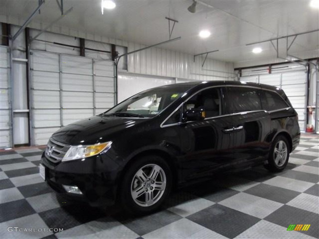 2011 Odyssey Touring - Crystal Black Pearl / Gray photo #4