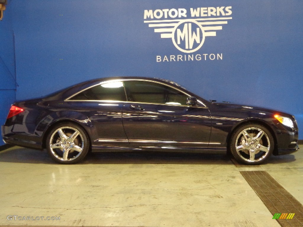 2012 CL 550 4MATIC - Lunar Blue Metallic / designo Light Brown photo #10