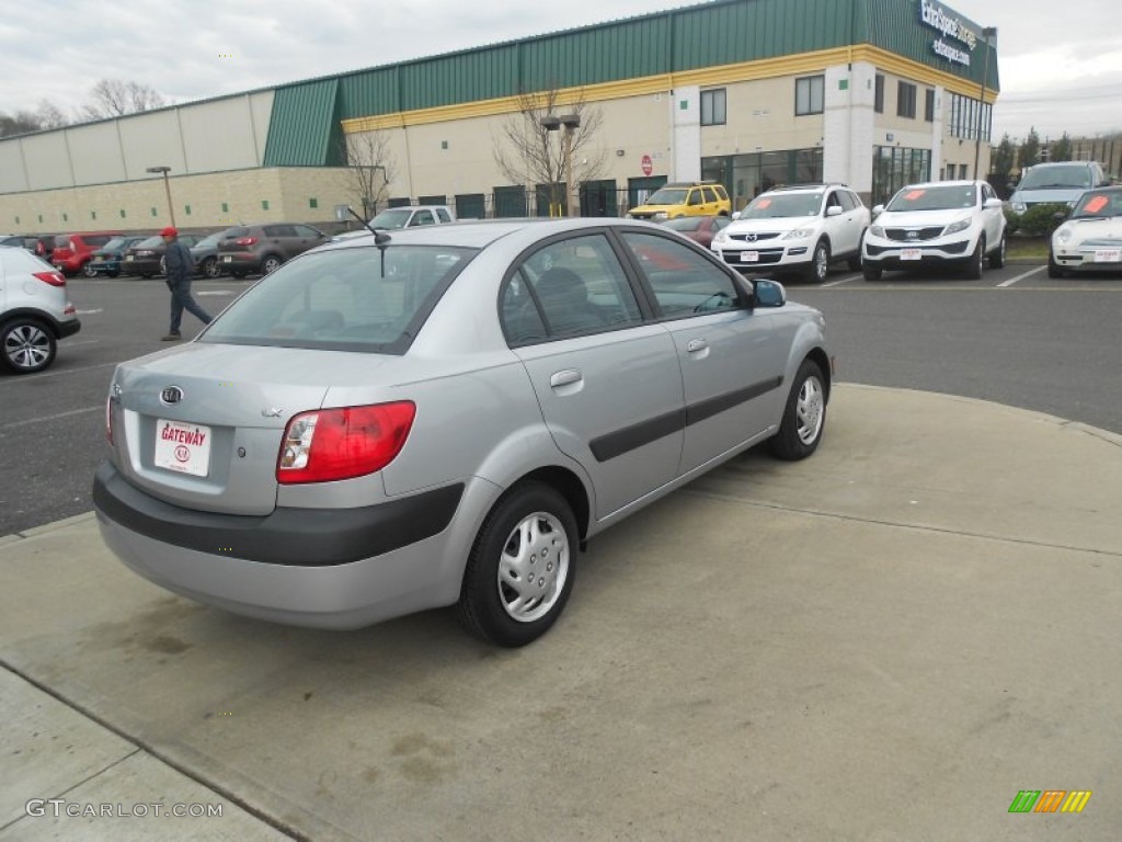 2007 Rio LX Sedan - Silver / Gray photo #5