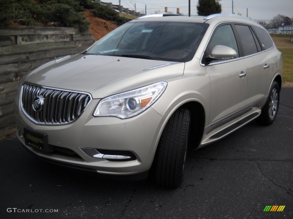 Champagne Silver Metallic 2013 Buick Enclave Leather Exterior Photo #75840422