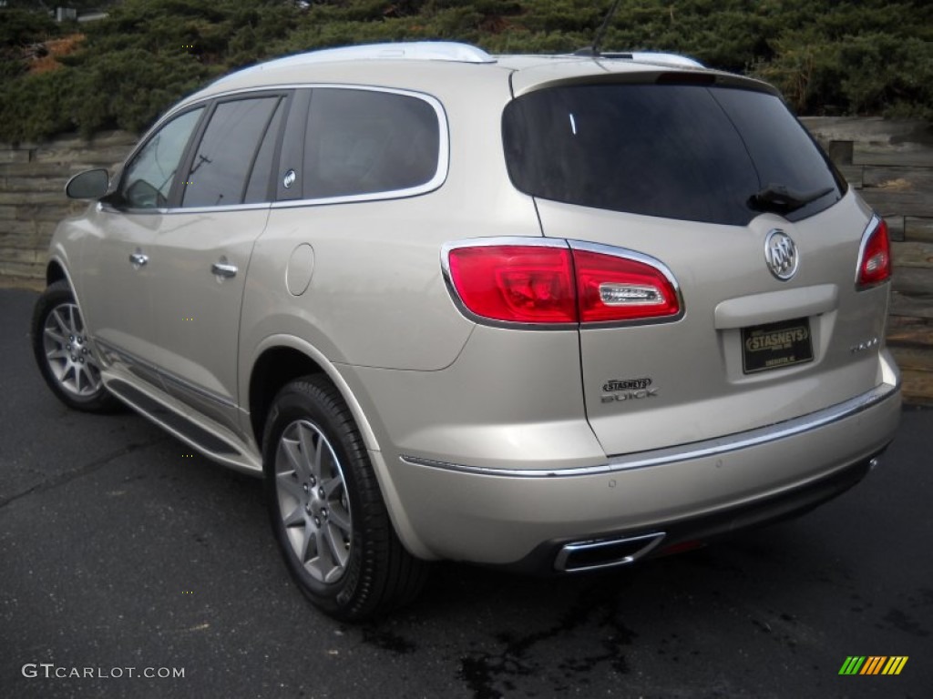 2013 Enclave Leather - Champagne Silver Metallic / Cocoa Leather photo #2