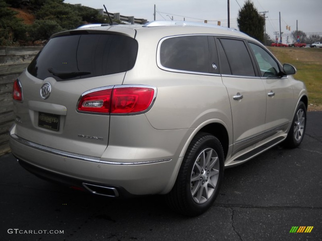 2013 Enclave Leather - Champagne Silver Metallic / Cocoa Leather photo #4