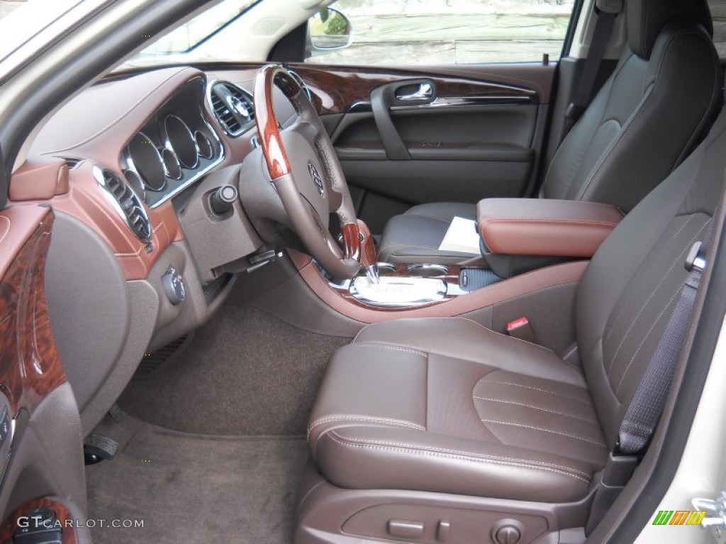 Cocoa Leather Interior 2013 Buick Enclave Leather Photo #75840565