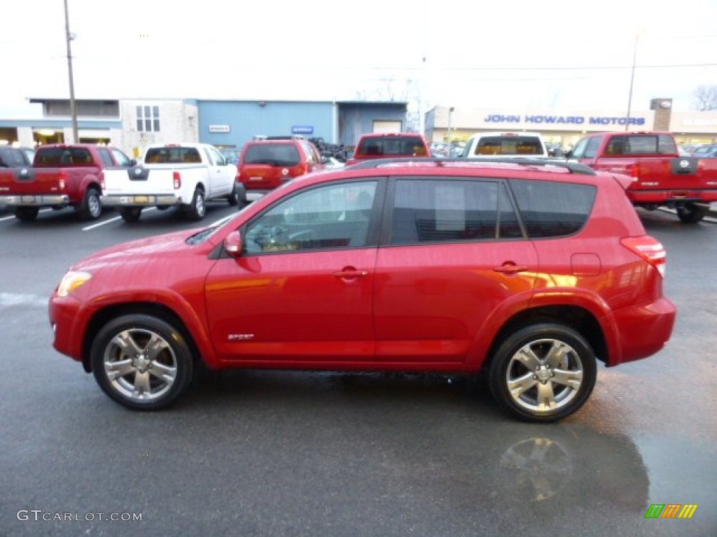 2010 RAV4 Sport V6 4WD - Barcelona Red Metallic / Dark Charcoal photo #8