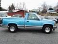 Light Quasar Blue Metallic 1993 GMC Sierra 1500 SLE Regular Cab Exterior