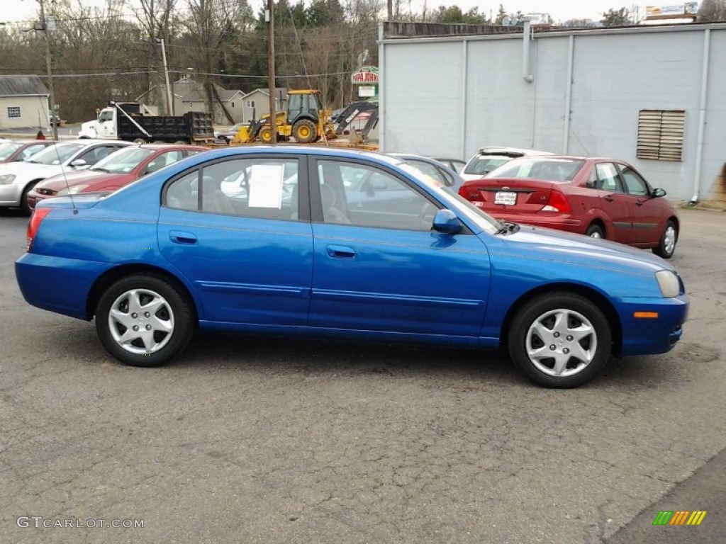 2004 Elantra GLS Sedan - Tidal Wave Blue / Gray photo #3