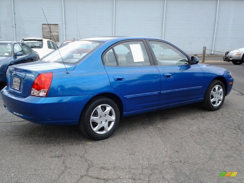 2004 Elantra GLS Sedan - Tidal Wave Blue / Gray photo #4