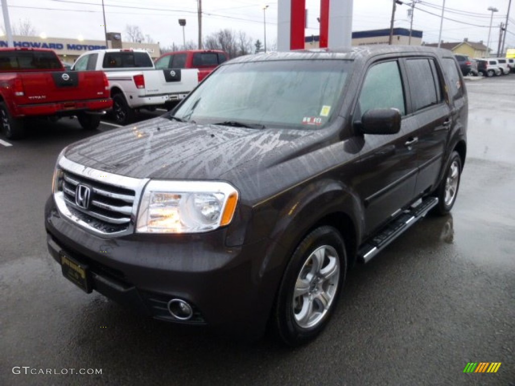 Dark Amber Metallic 2012 Honda Pilot EX 4WD Exterior Photo #75843904