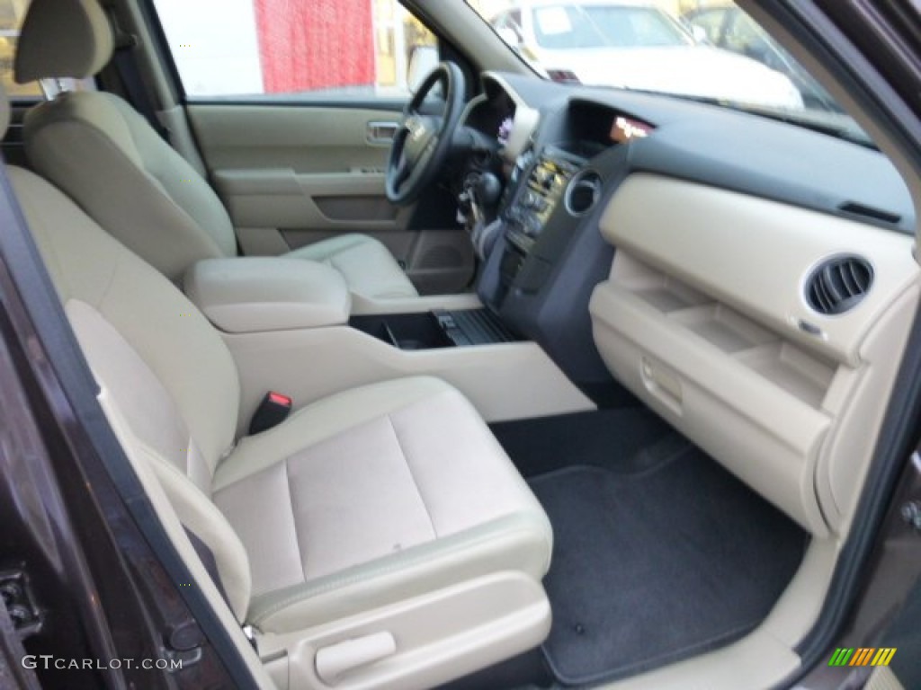 2012 Pilot EX 4WD - Dark Amber Metallic / Beige photo #4