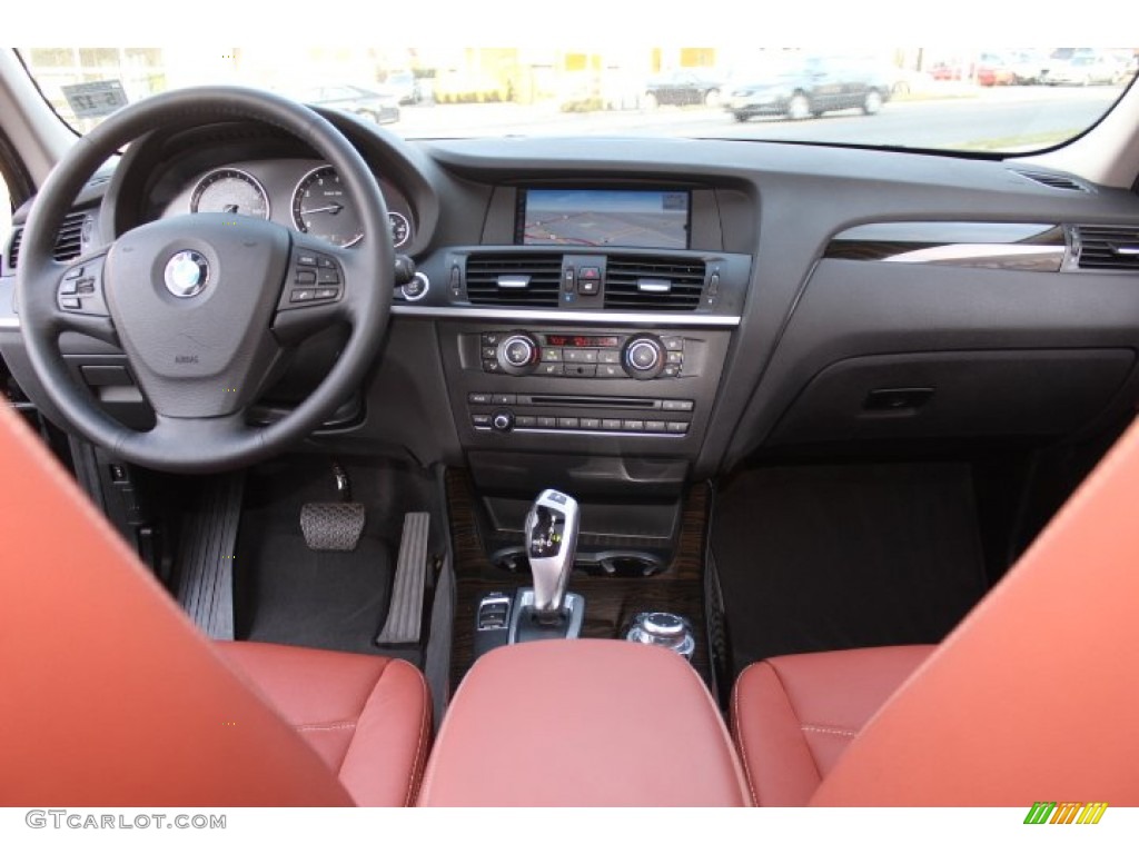 2013 BMW X3 xDrive 28i Chestnut Dashboard Photo #75844000