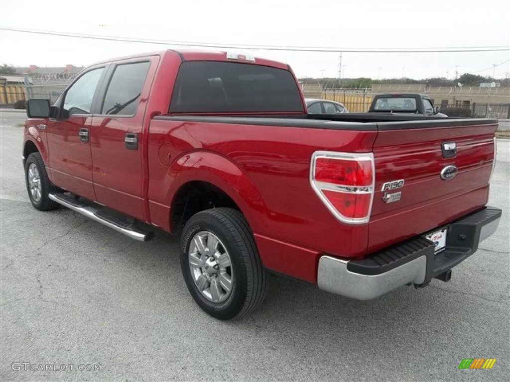 2010 F150 XLT SuperCrew - Red Candy Metallic / Medium Stone photo #5