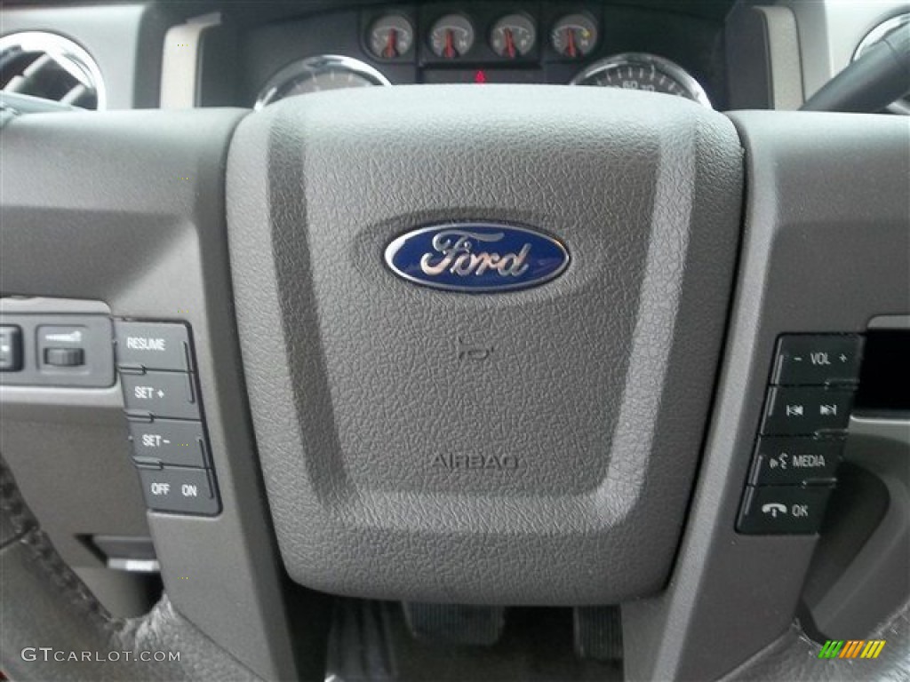 2010 F150 XLT SuperCrew - Red Candy Metallic / Medium Stone photo #14