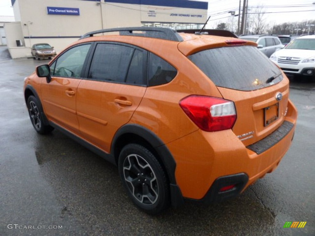 2013 XV Crosstrek 2.0 Limited - Tangerine Orange Pearl / Black photo #5