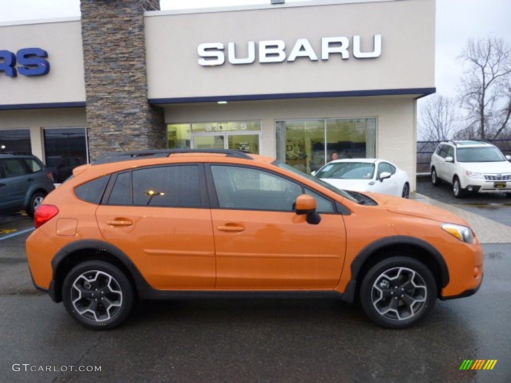 2013 XV Crosstrek 2.0 Limited - Tangerine Orange Pearl / Black photo #8