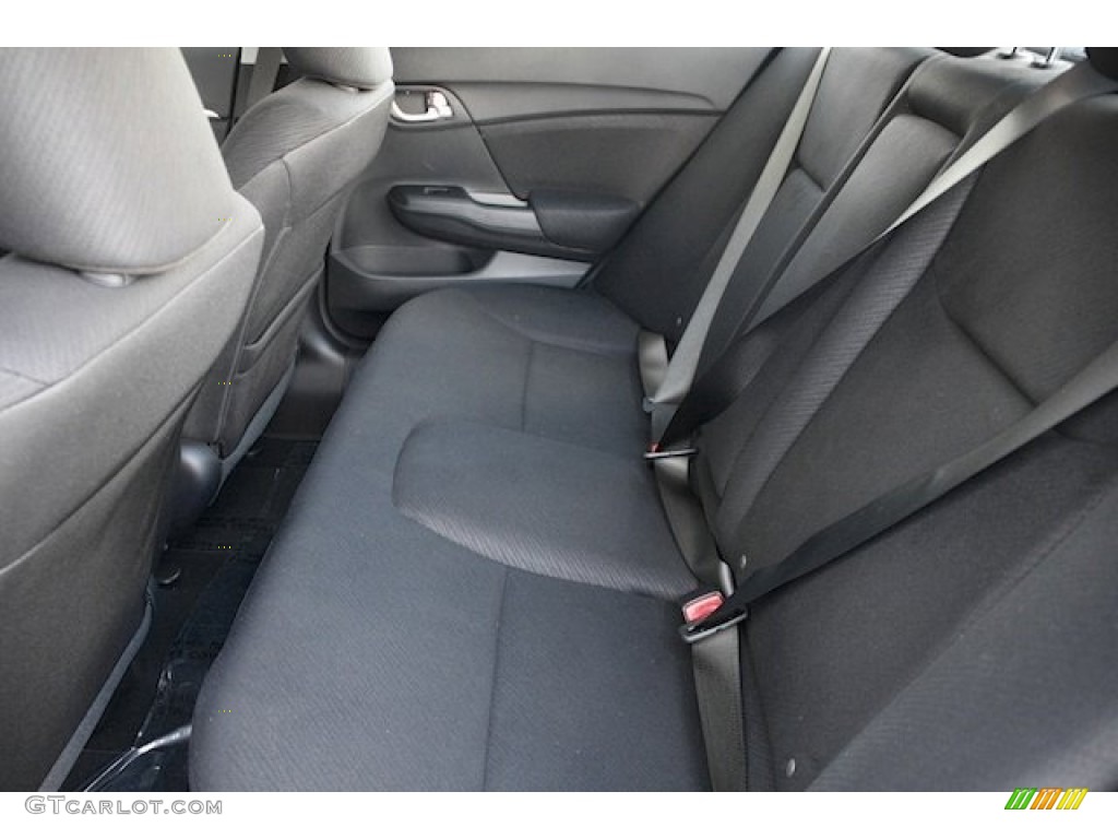 2013 Civic EX Sedan - Polished Metal Metallic / Black photo #13