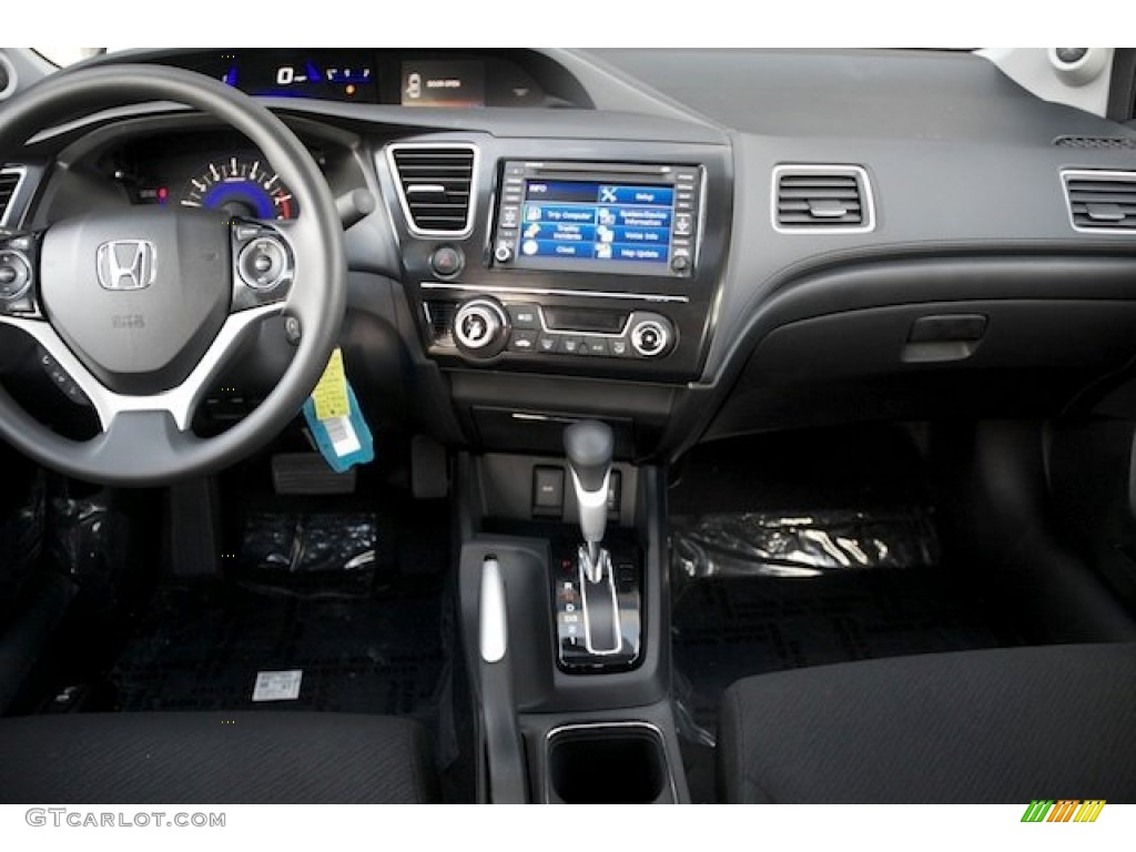 2013 Civic EX Sedan - Polished Metal Metallic / Black photo #14