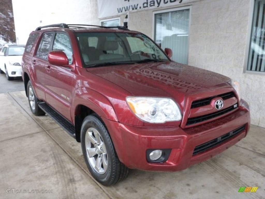 2007 4Runner Limited 4x4 - Salsa Red Pearl / Stone photo #7