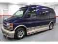 Indigo Blue Metallic 2000 Chevrolet Express G1500 Passenger Conversion Van Exterior