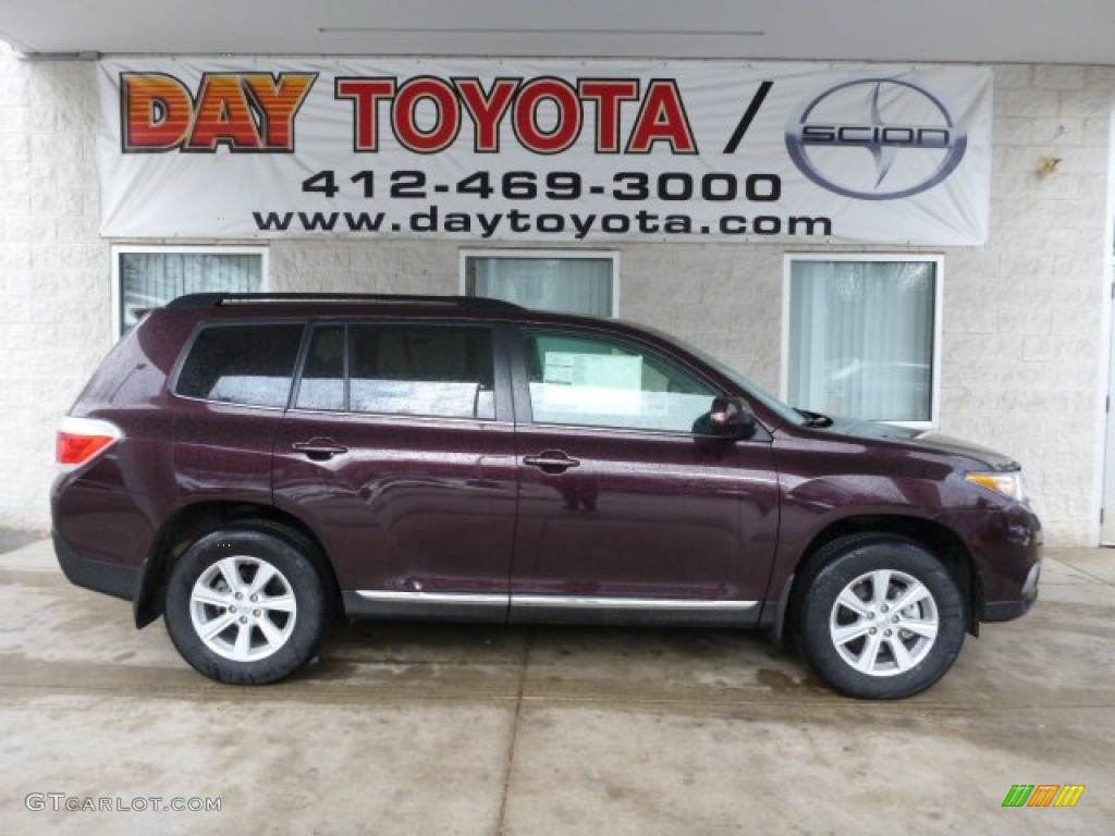 2013 Highlander V6 4WD - Sizzling Crimson Mica / Ash photo #1