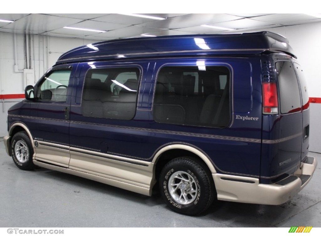2000 Express G1500 Passenger Conversion Van - Indigo Blue Metallic / Neutral photo #10