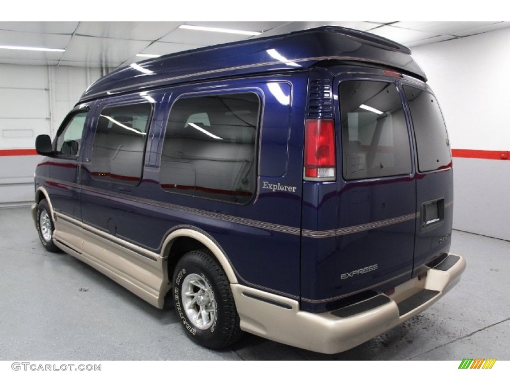 2000 Express G1500 Passenger Conversion Van - Indigo Blue Metallic / Neutral photo #11