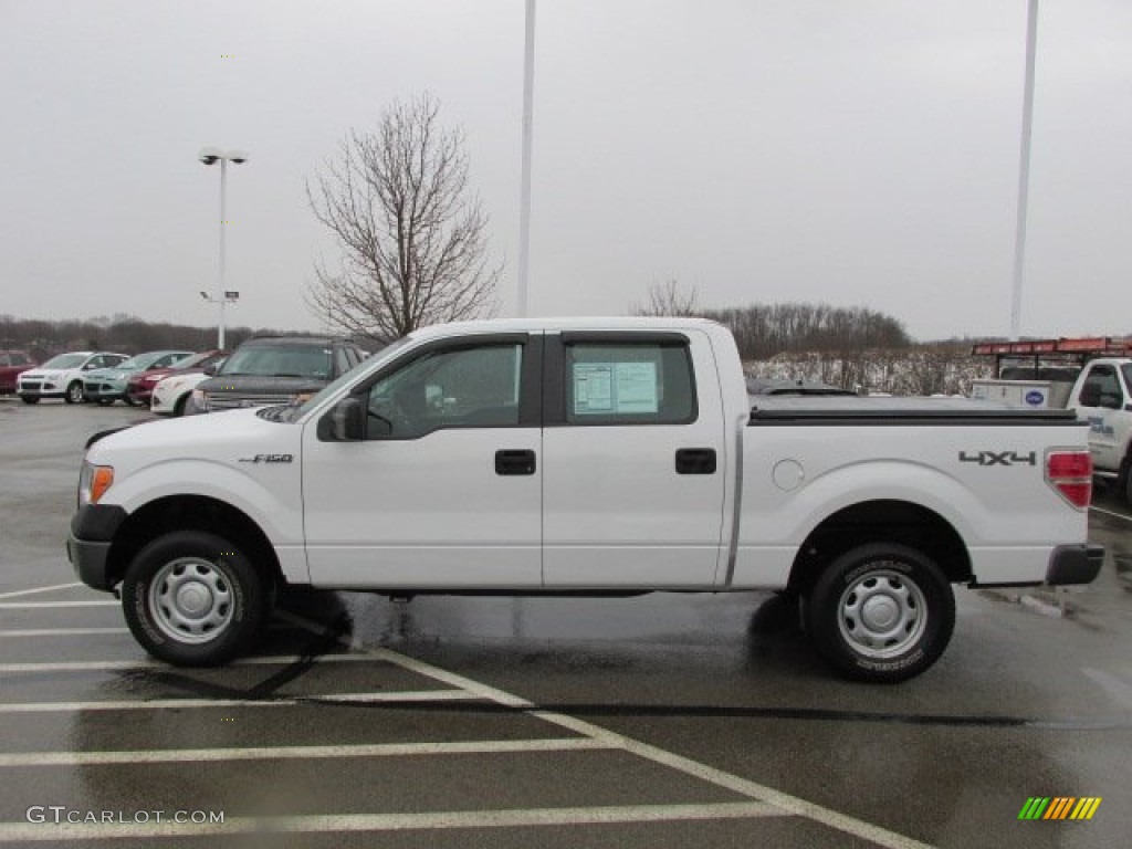 2010 F150 XL SuperCrew 4x4 - Oxford White / Medium Stone photo #7