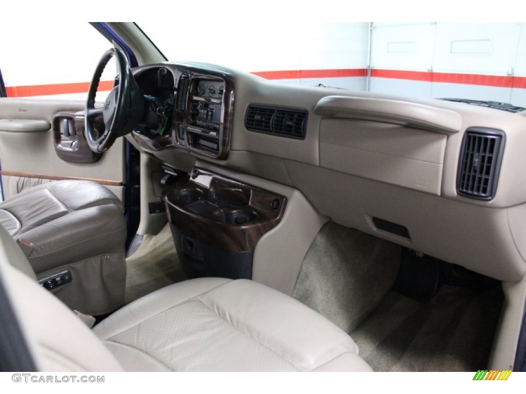 2000 Express G1500 Passenger Conversion Van - Indigo Blue Metallic / Neutral photo #71