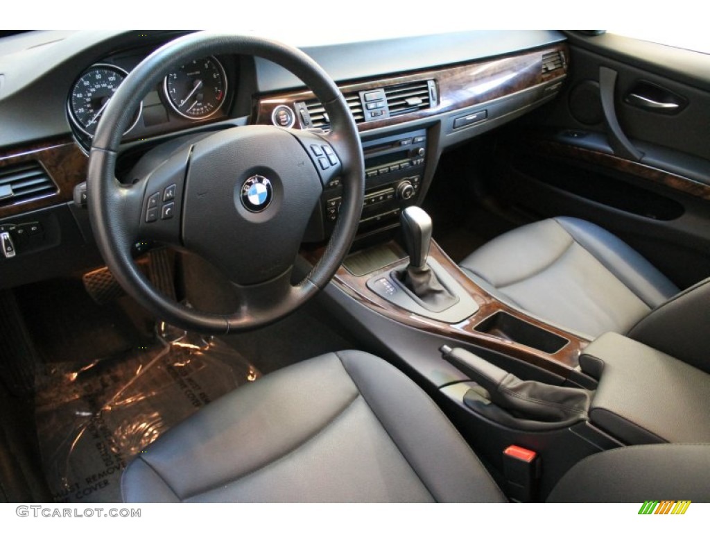 Black Interior 2009 BMW 3 Series 328xi Sedan Photo #75848899