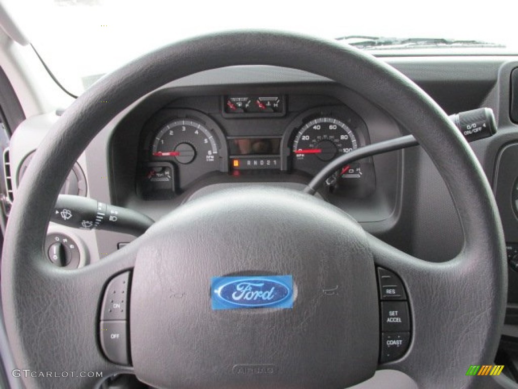 2013 Ford E Series Van E350 Cargo Medium Flint Steering Wheel Photo #75848977