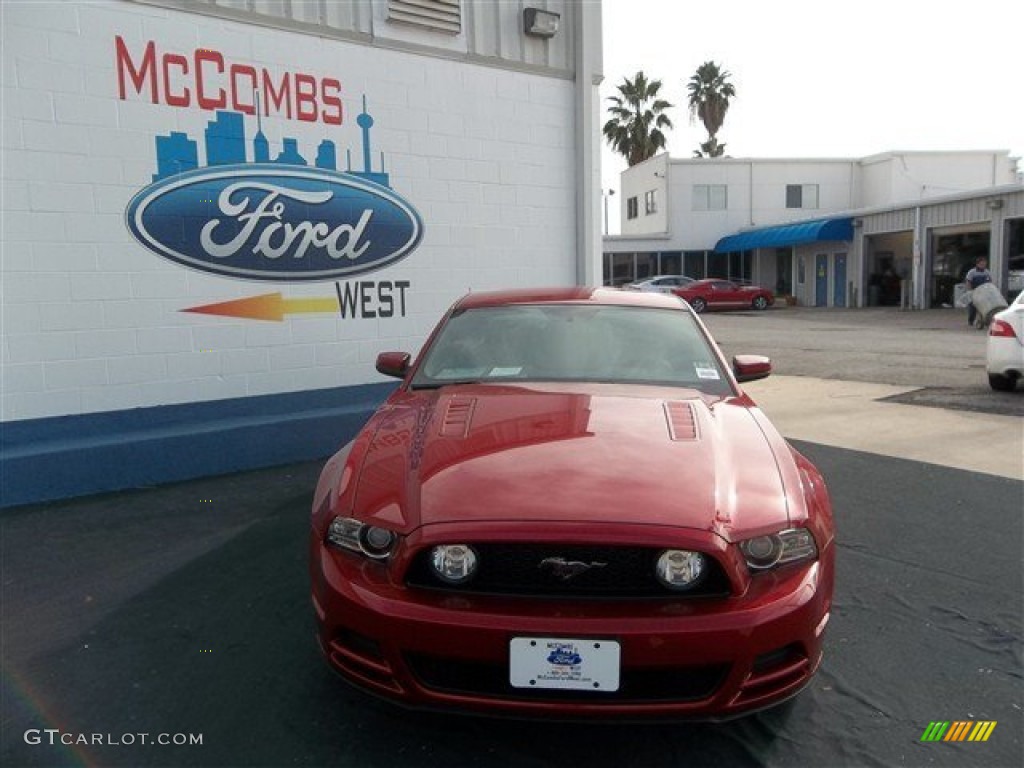 2013 Mustang GT Premium Coupe - Red Candy Metallic / Charcoal Black photo #1