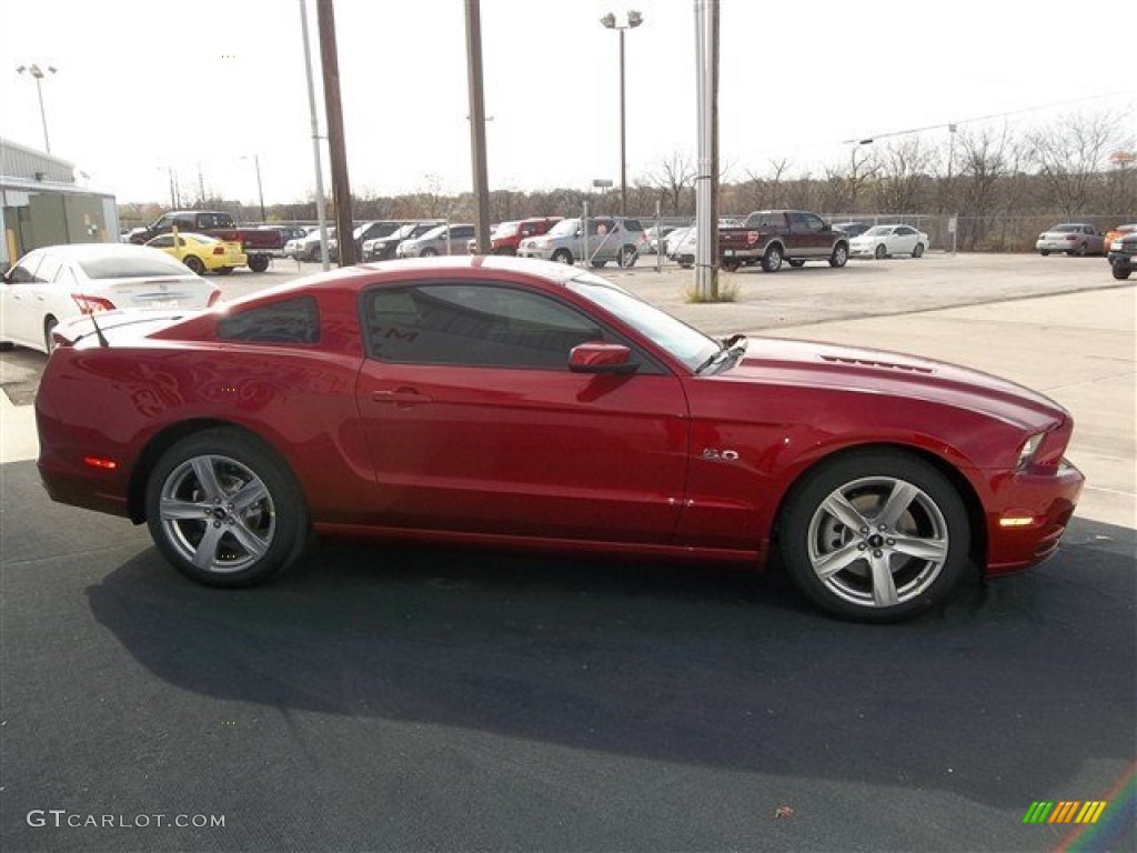 2013 Mustang GT Premium Coupe - Red Candy Metallic / Charcoal Black photo #5